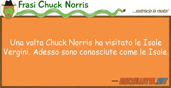 Frasi Chuck Norris volta chuck norris ha visitato