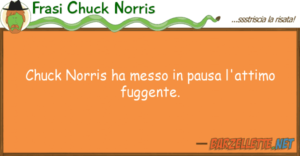 Frasi Chuck Norris chuck norris ha messo pausa l'attimo