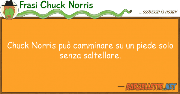 Frasi Chuck Norris chuck norris può camminare piede