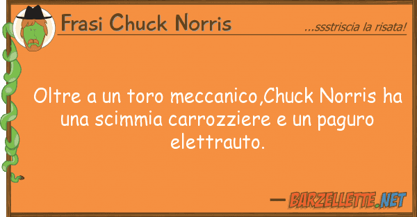 Frasi Chuck Norris oltre toro meccanico,chuck norris h