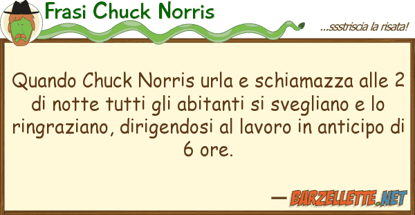 Frasi Chuck Norris quando chuck norris urla schiamazza
