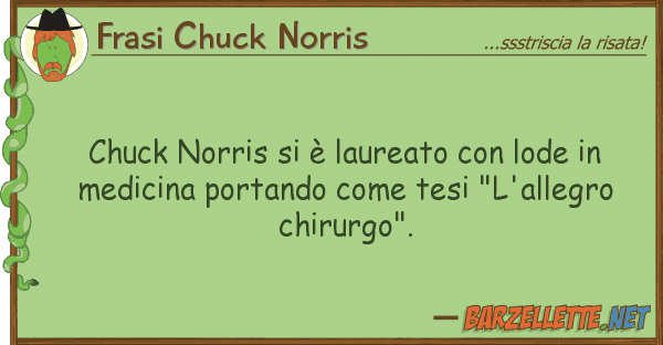 Frasi Chuck Norris chuck norris è laureato lode