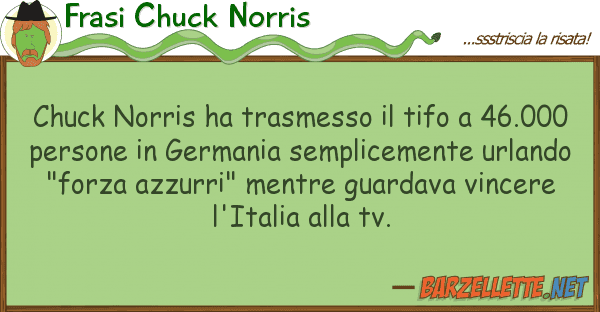 Frasi Chuck Norris chuck norris ha trasmesso tifo 46.0