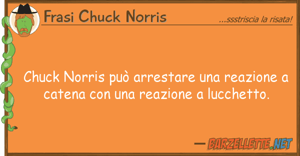Frasi Chuck Norris chuck norris può arrestare reazione