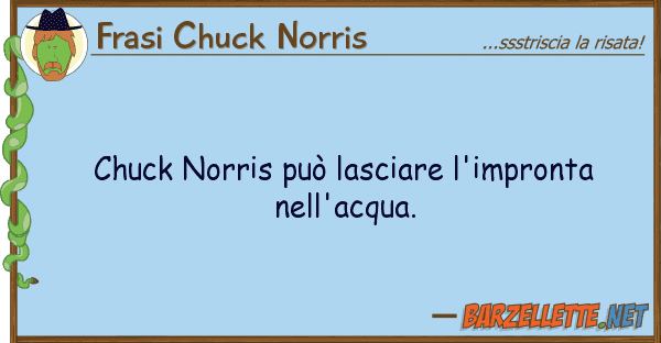 Frasi Chuck Norris chuck norris può lasciare l'impronta