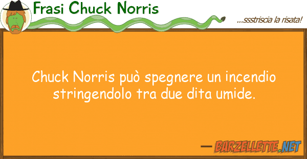 Frasi Chuck Norris chuck norris può spegnere incendio s
