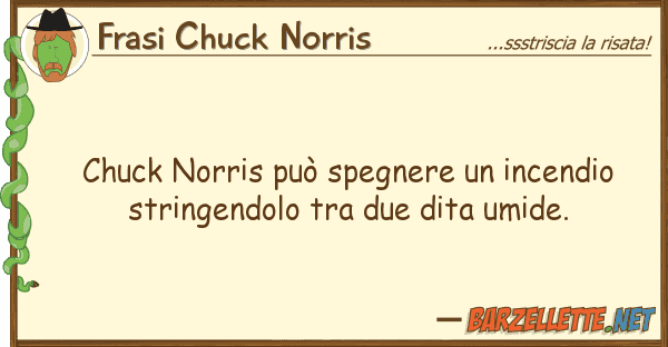 Frasi Chuck Norris chuck norris può spegnere incendio s