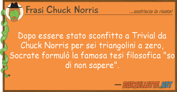 Frasi Chuck Norris dopo essere stato sconfitto trivial