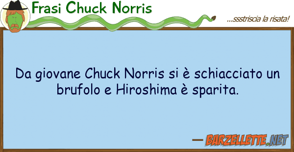 Frasi Chuck Norris giovane chuck norris è schiacciat