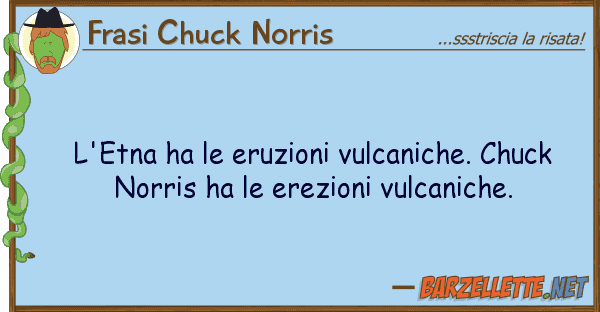 Frasi Chuck Norris l'etna ha eruzioni vulcaniche. chuck