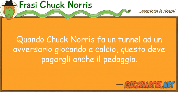 Frasi Chuck Norris quando chuck norris fa tunnel
