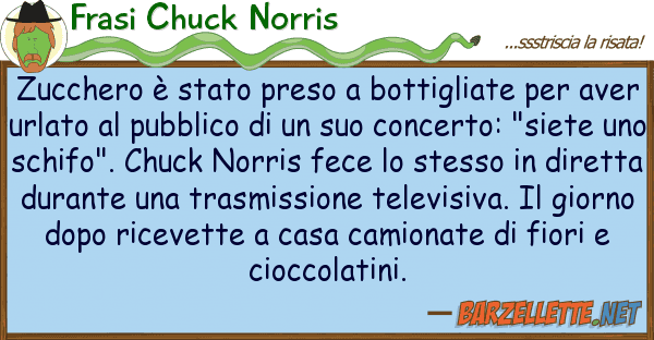 Frasi Chuck Norris zucchero è stato preso bottigliate pe