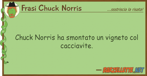 Frasi Chuck Norris chuck norris ha smontato vigneto