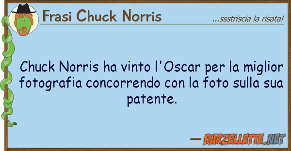 Frasi Chuck Norris chuck norris ha vinto l'oscar mig