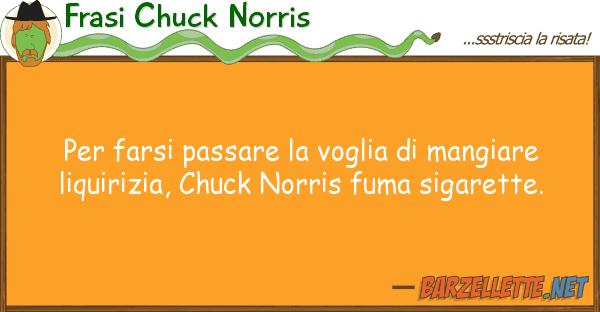 Frasi Chuck Norris farsi passare voglia mangiare