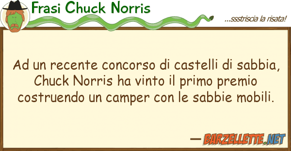 Frasi Chuck Norris recente concorso castelli sa