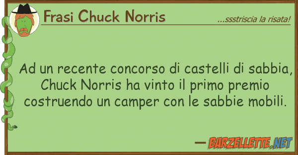 Frasi Chuck Norris recente concorso castelli sa