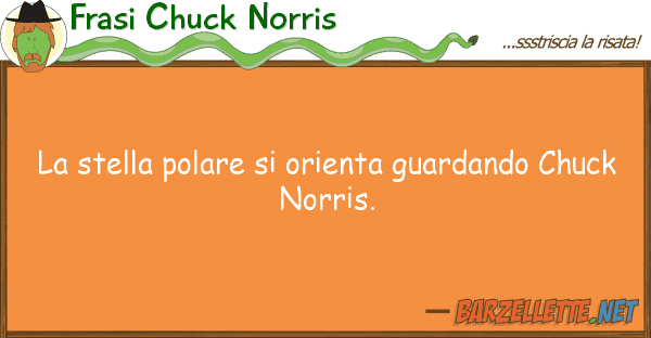 Frasi Chuck Norris stella polare orienta guardando ch