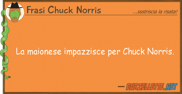Frasi Chuck Norris maionese impazzisce chuck norris.