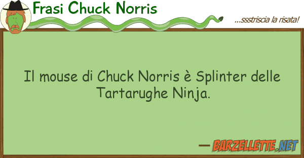 Frasi Chuck Norris mouse chuck norris è splinter
