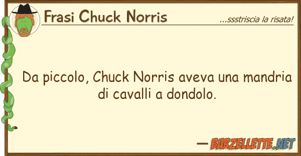 Frasi Chuck Norris piccolo, chuck norris aveva mandr
