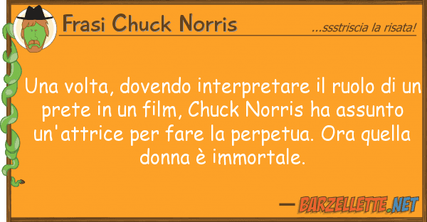 Frasi Chuck Norris volta, dovendo interpretare ruolo