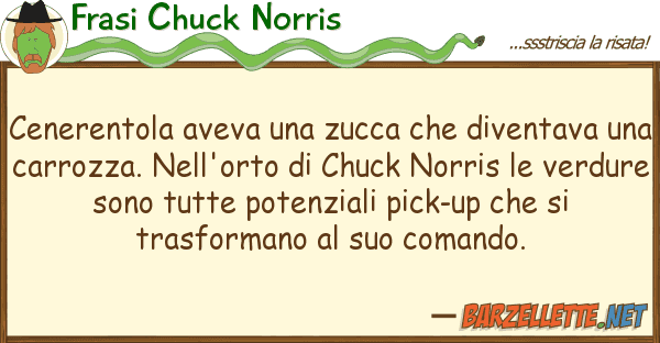 Frasi Chuck Norris cenerentola aveva zucca diventav