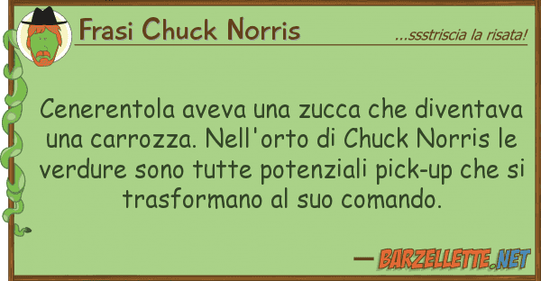 Frasi Chuck Norris cenerentola aveva zucca diventav
