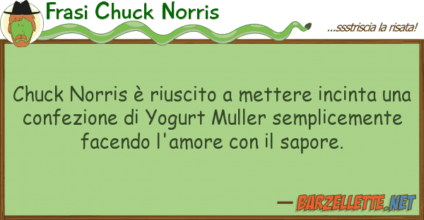 Frasi Chuck Norris chuck norris è riuscito mettere incin