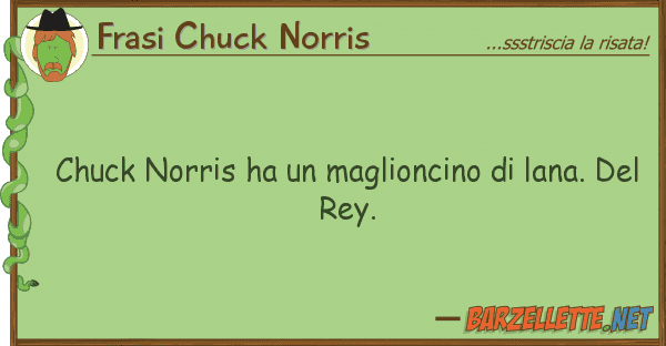 Frasi Chuck Norris chuck norris ha maglioncino lana.