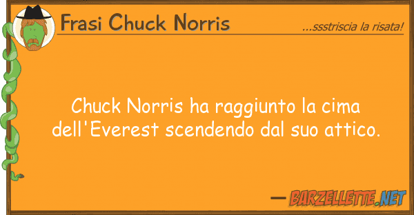 Frasi Chuck Norris chuck norris ha raggiunto cima dell'e