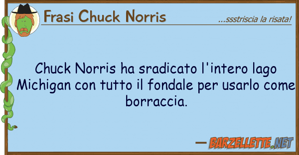 Frasi Chuck Norris chuck norris ha sradicato l'intero lago