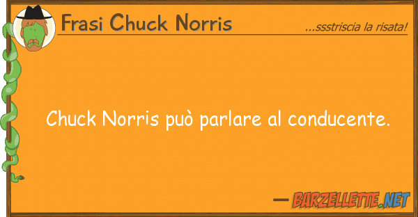 Frasi Chuck Norris chuck norris può parlare conducente.