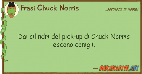 Frasi Chuck Norris cilindri pick-up chuck norris
