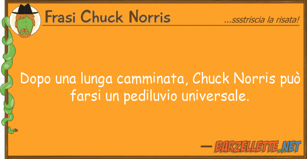 Frasi Chuck Norris dopo lunga camminata, chuck norris p