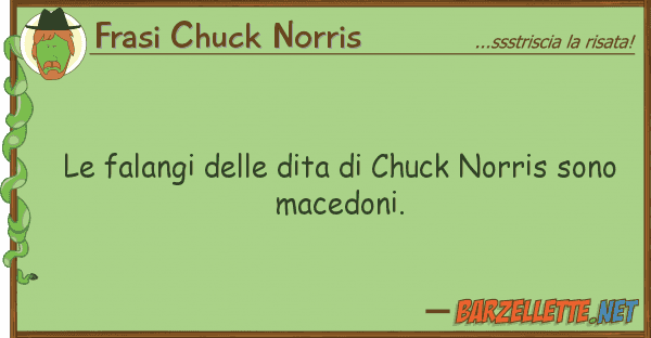 Frasi Chuck Norris falangi dita chuck norris so