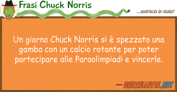 Frasi Chuck Norris giorno chuck norris è spezzato