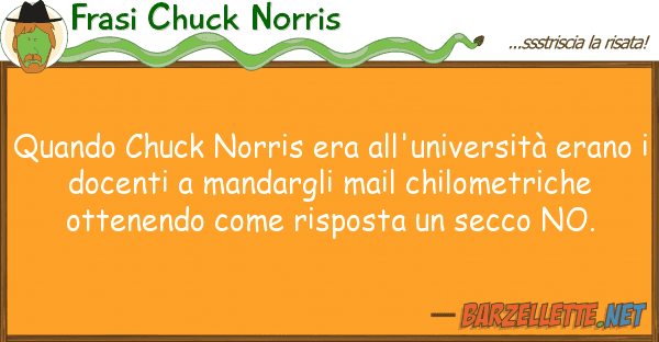 Frasi Chuck Norris quando chuck norris era all'università