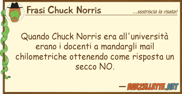 Frasi Chuck Norris quando chuck norris era all'università