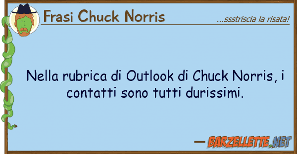 Frasi Chuck Norris rubrica outlook chuck norris