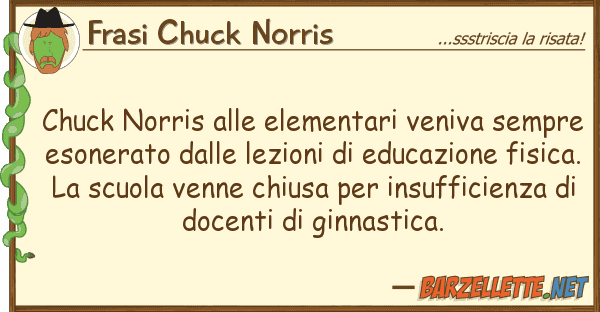 Frasi Chuck Norris chuck norris elementari veniva semp