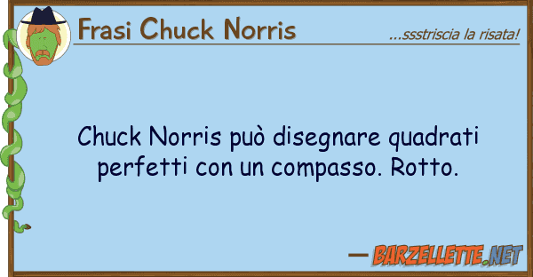 Frasi Chuck Norris chuck norris può disegnare quadrati