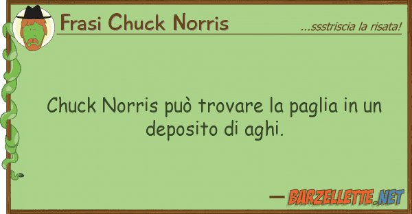 Frasi Chuck Norris chuck norris può trovare paglia u