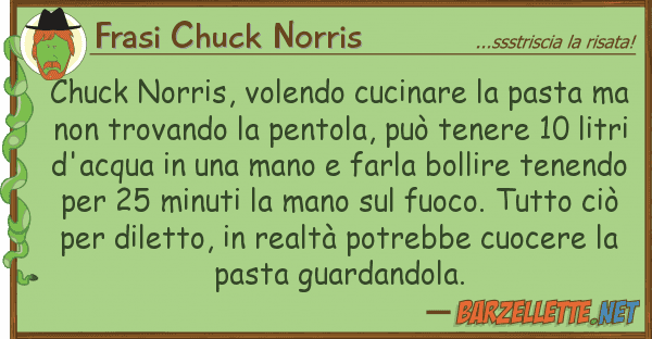 Frasi Chuck Norris chuck norris, volendo cucinare pasta