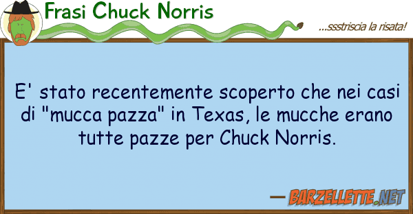 Frasi Chuck Norris e' stato recentemente scoperto