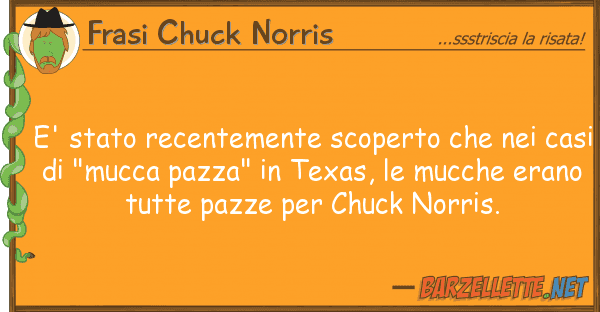 Frasi Chuck Norris e' stato recentemente scoperto