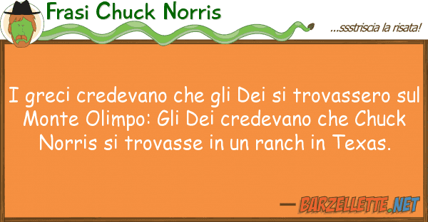 Frasi Chuck Norris greci credevano trovass