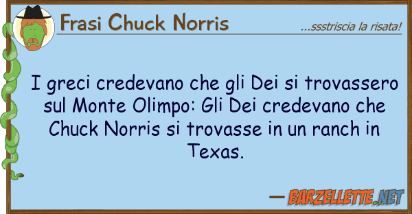 Frasi Chuck Norris greci credevano trovass