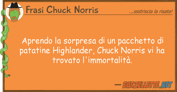 Frasi Chuck Norris aprendo sorpresa pacchetto p