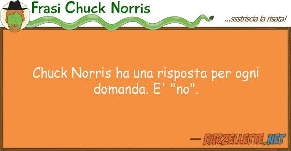 Frasi Chuck Norris chuck norris ha risposta ogni do